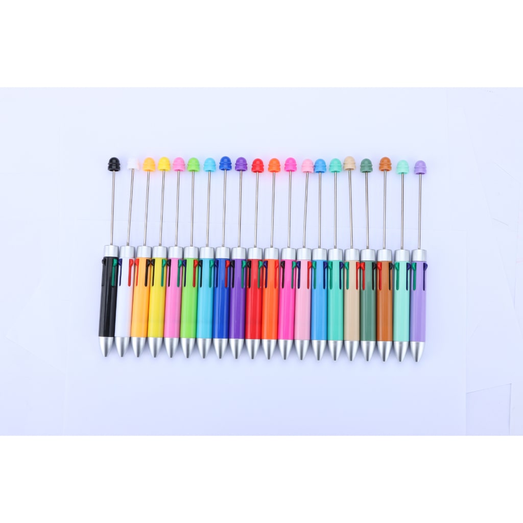 Beaded Multicolor Pens with Four Inks and Colorful pens Refills