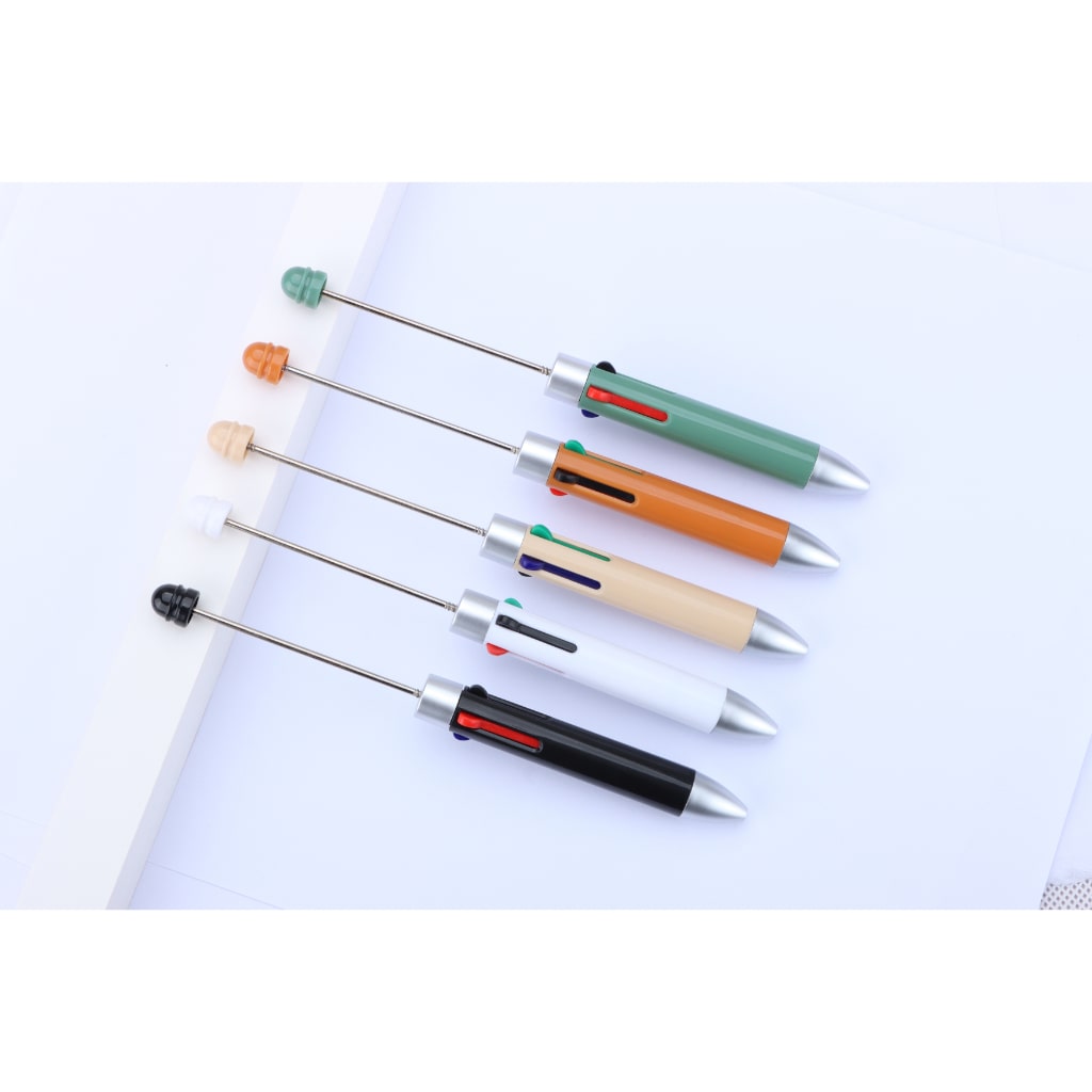 Beaded Multicolor Pens with Four Inks and Colorful pens Refills