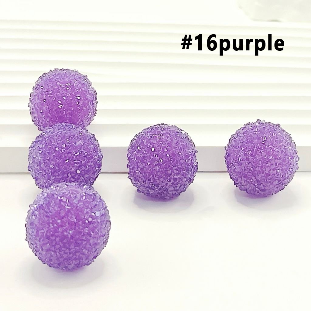 7 Color Series and 28 Single Colors Mix Round Sugar Beads, 20MM