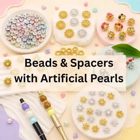Bead and Spacers with Artificial Pearls
