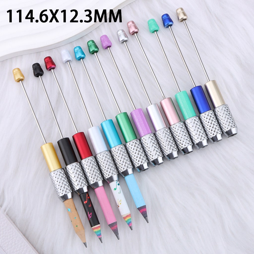 Beadable DIY Extender Connector for Pencil, Solid Color 115MM