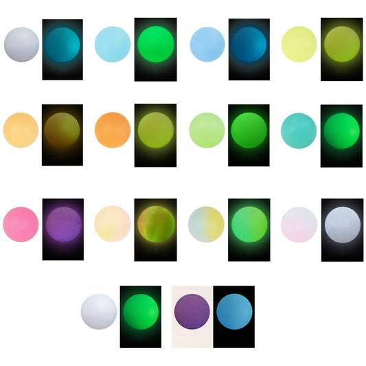 Glow-in-the-Dark Silicone Focal Beads for DIY Bracelets and Decorative Accessories, 12MM, Multicolor, Random Mix