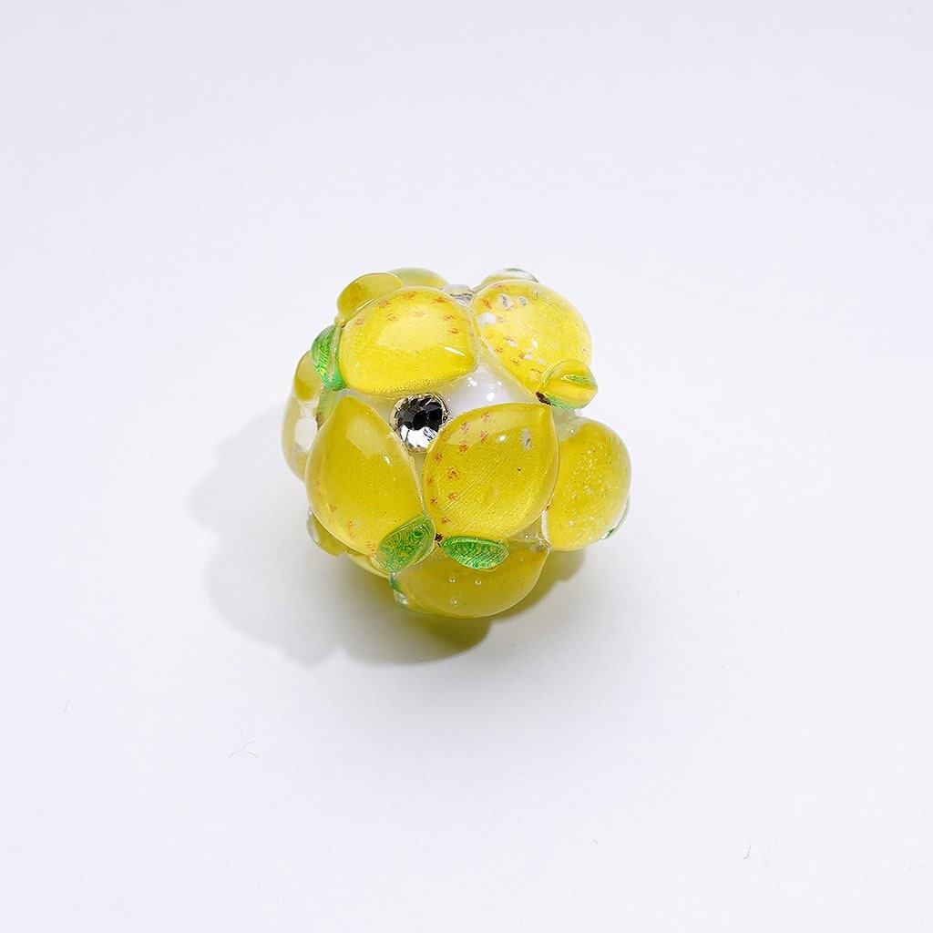Cute Fruit Acrylic Beads – Grapes, Peaches, Lemons, Pineapples, Cherries, Strawberries, Green Apples, and Watermelons, Approx. 22MM