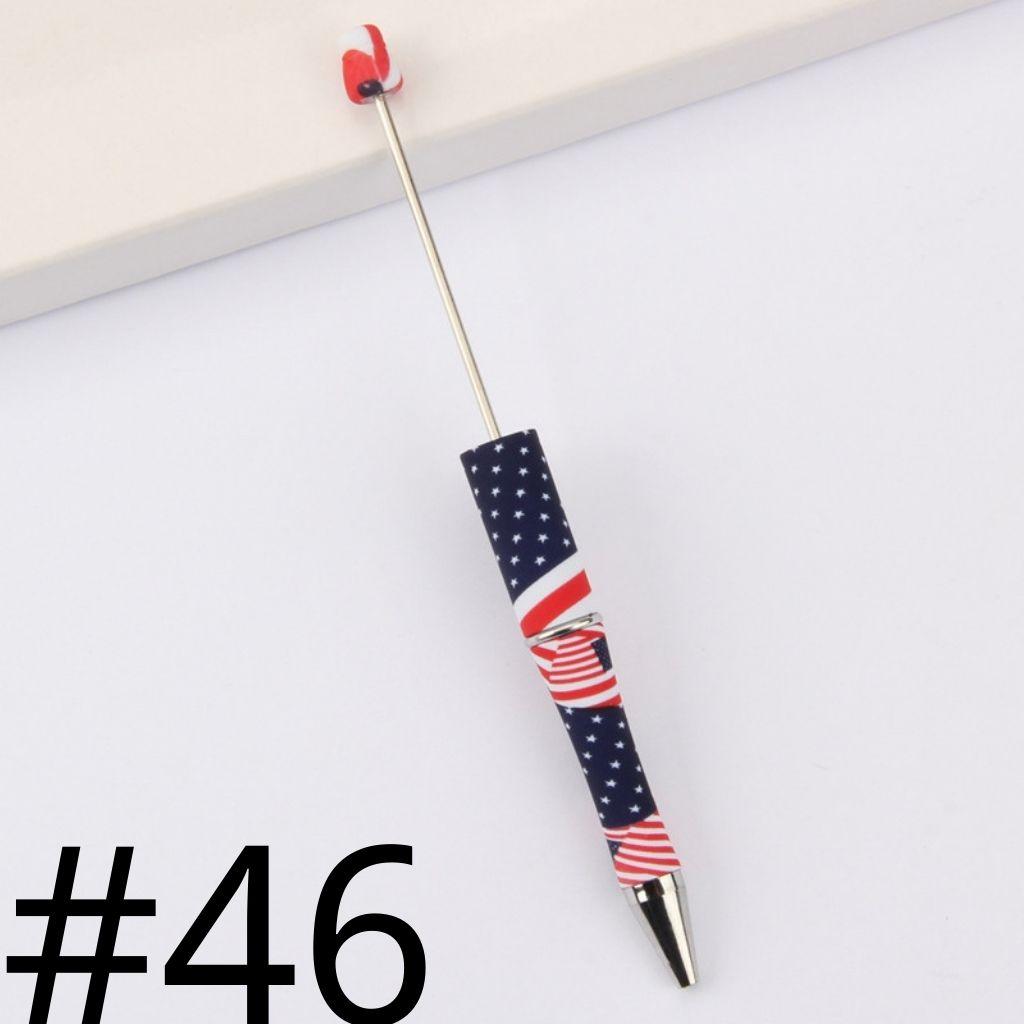 USA National Flag Printed Beadable Pens Number 46