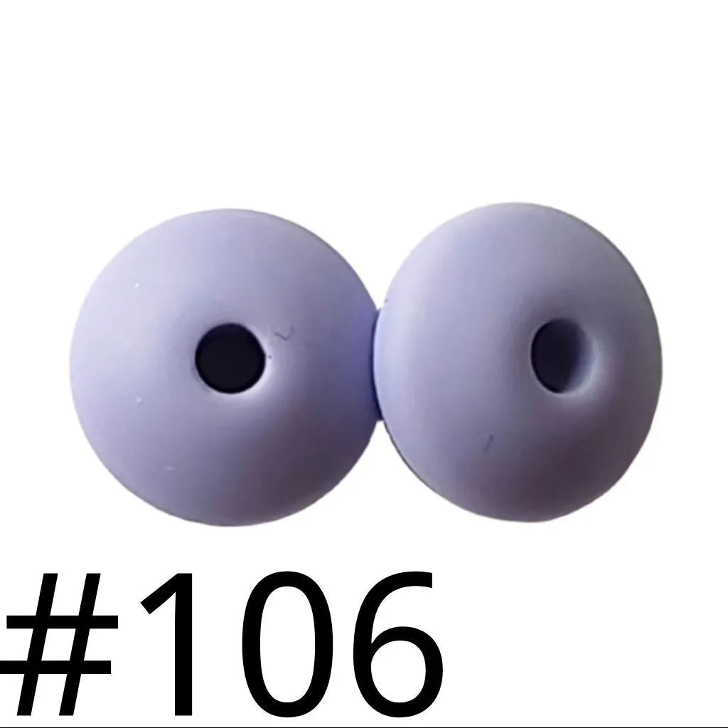 Silicone Lentil Beads Spacers 12mm