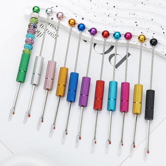 DIY Seam Ripper, Thread Remover, Stitch Unpicker, Metal Beadable Thread Cutter, Wire Picker in Solid Colors, 142mm