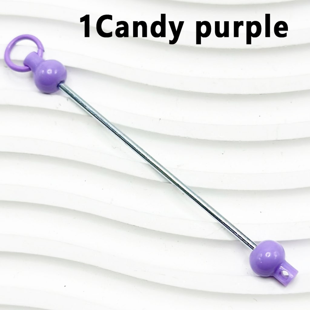 DIY Beadable Bars for Keychains and Accessories, Solid Colors, 90mm, Please Read the Description