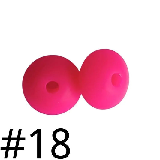 Silicone Lentil Beads Spacers 12mm