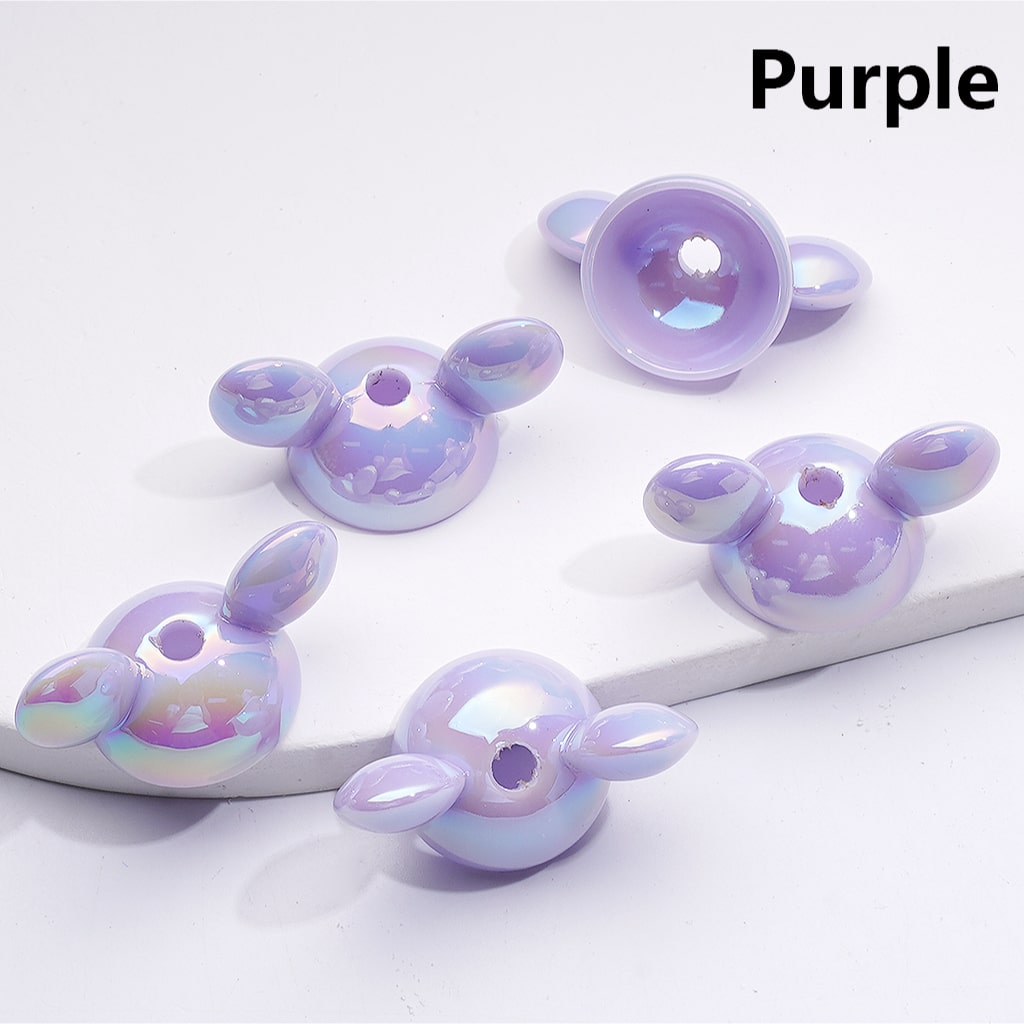 Cartoon Mouse Hat Acrylic Bead Caps Random Assorted Mix