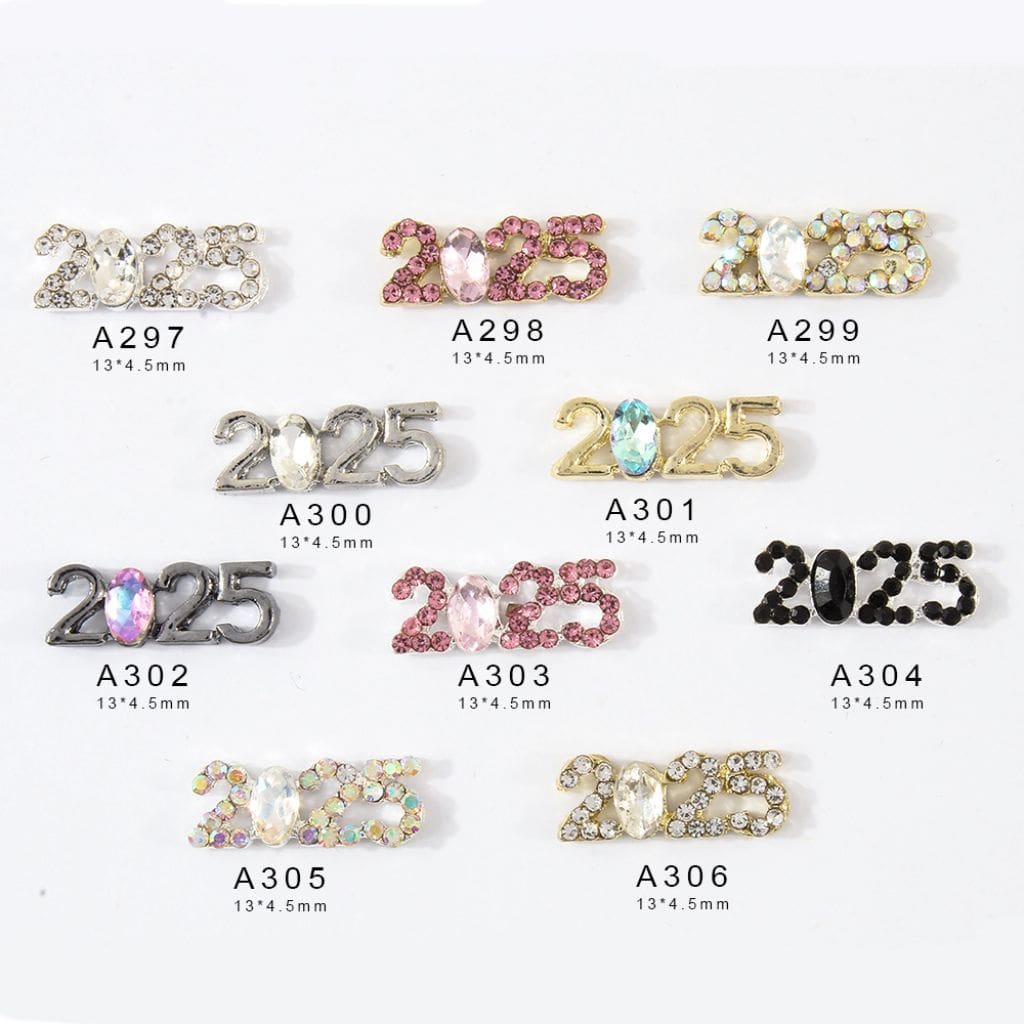 Alloy Luxury Metal Nail Art Rhinestones Nail DIY Bling Bling Crystal Jewelry Accessory Diamond Charm, Around 15*6MM