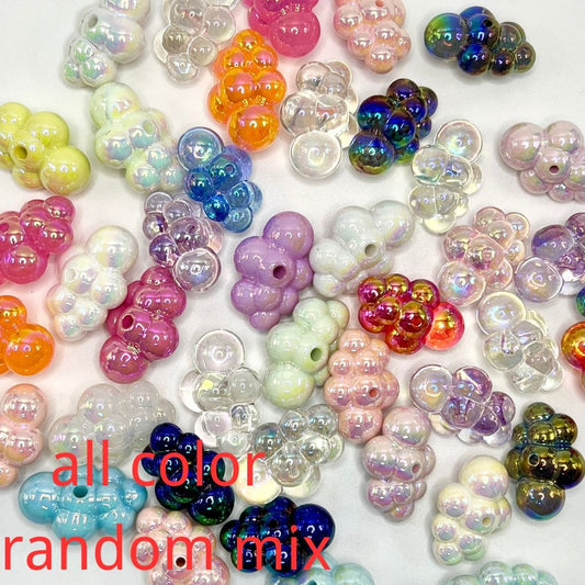 Clouds Shape All Color Acrylic Beads, 32mm