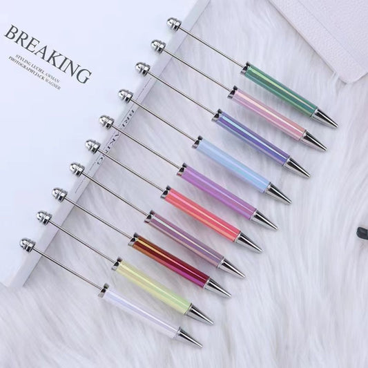 New Style Ombre Multi-Color DIY Plastic UV Coating Beadable Pen, 149MM , Please Read Description