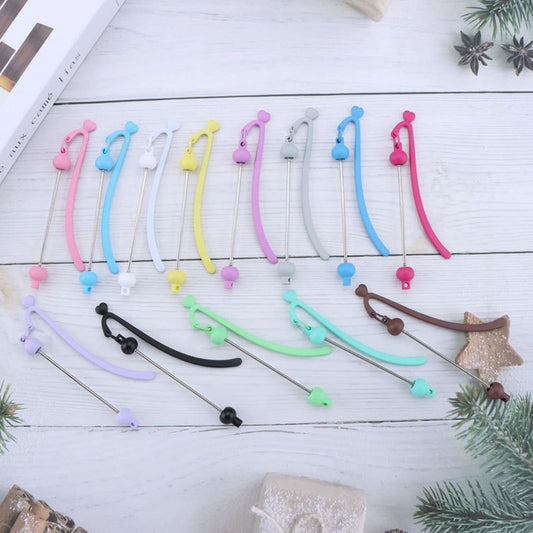 Solid Colored DIY Beadable Plastic Bookmarks, 90MM, Important: Please Read the Description