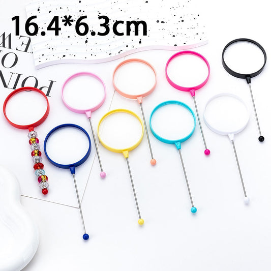 DIY Beadable Decoration Frame Magnifying Glass in Solid Color 164MM