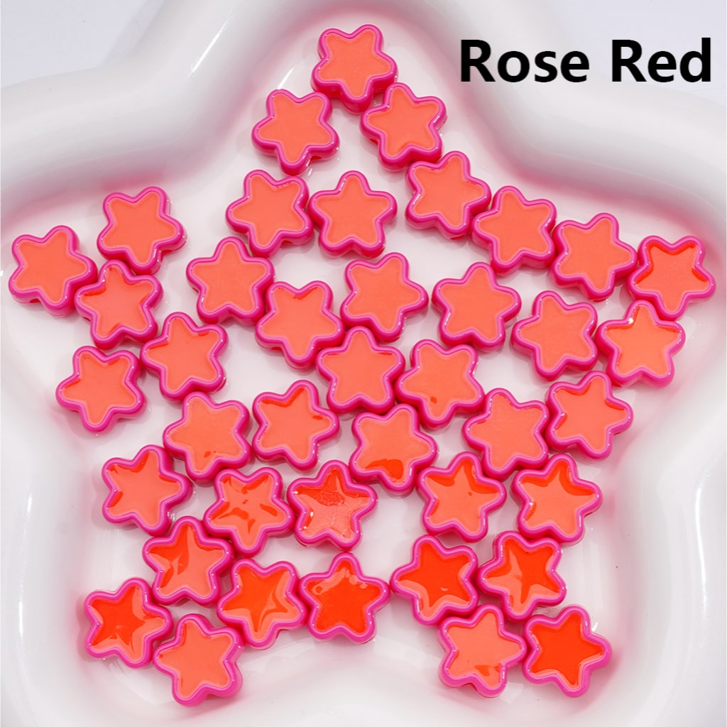 Luminous Acrylic Beads Mini Heart Shape13*12MM (Single Color is available for 500pcs(Whole Bag))]