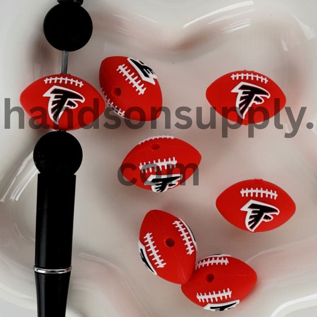 3D USA America Football Teams Silicone Focal Beads