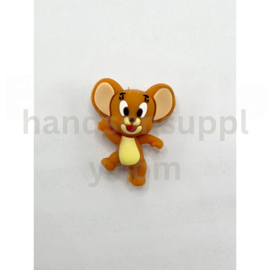 Jerr Mouse 3D Cartoon Style Silicone Focal Beads Cute Character