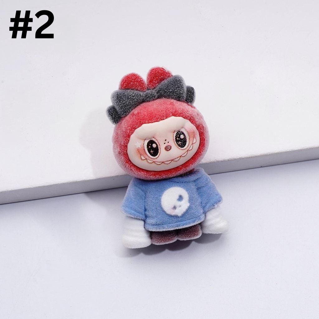 Fuzzy Labub Monster Pop Mar Design Pen Topper 45*28MM(Half Through Hole)