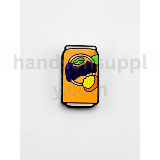 Orange Soda Bottle Shape Yummy Drink Theme Fant Design Silicone Focal Beads