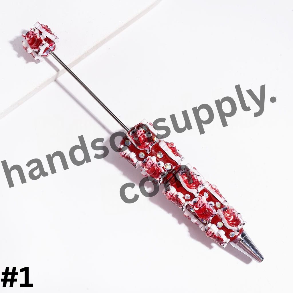 Iconic Lion Leader Character Series Design with Sparkling AB Rhinestones Beadable Clay Pens