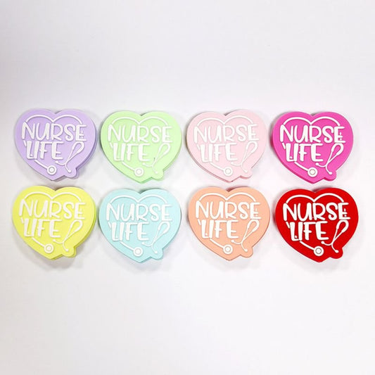 Heart Nurse Life Stethoscope Silicone Focal Beads, Random Mix