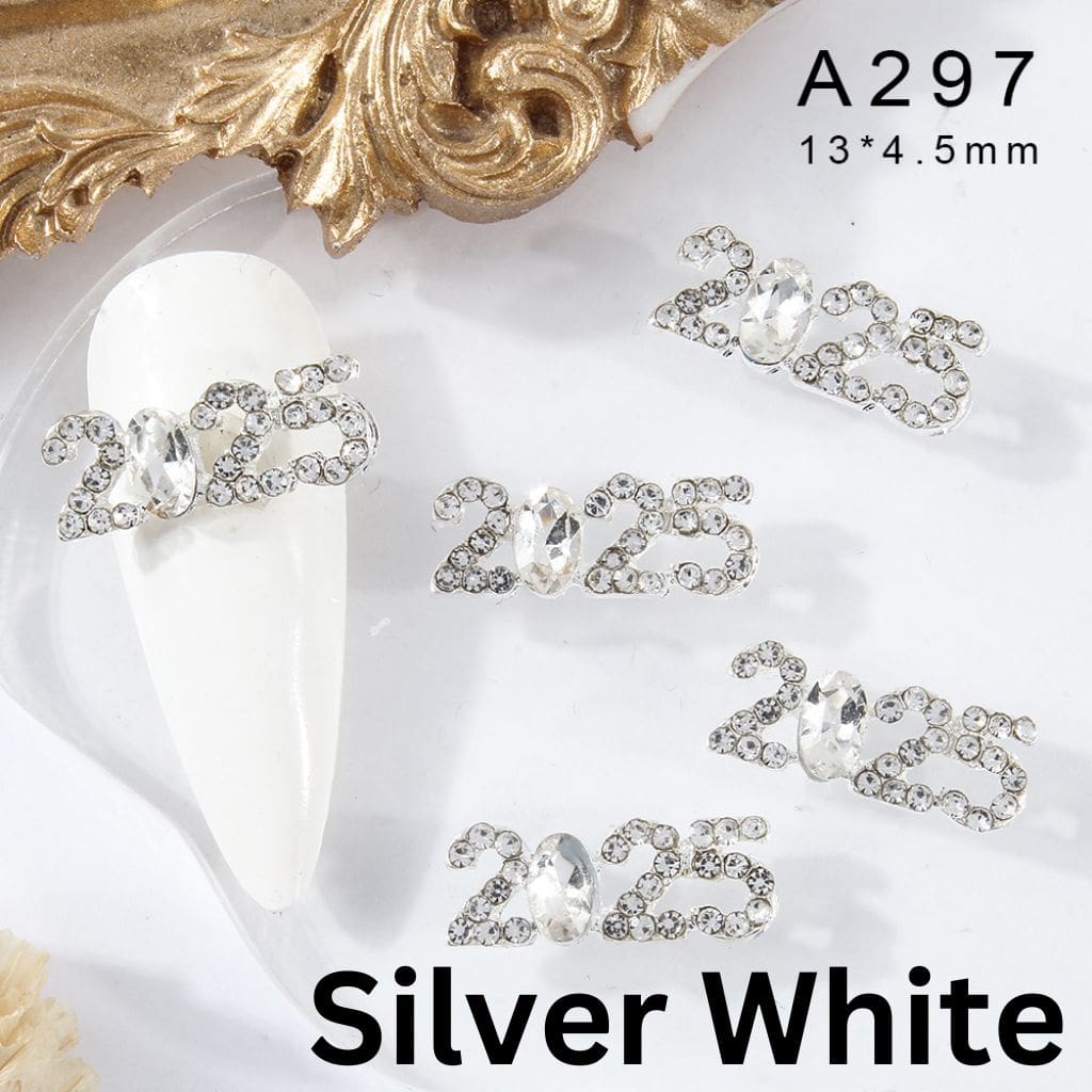 Alloy Luxury Metal Nail Art Rhinestones Nail DIY Bling Bling Crystal Jewelry Accessory Diamond Charm, Around 15*6MM