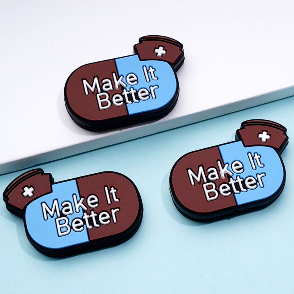 Medicine Capsule Nurse Hospital Make It Better Silicone Focal Beads
