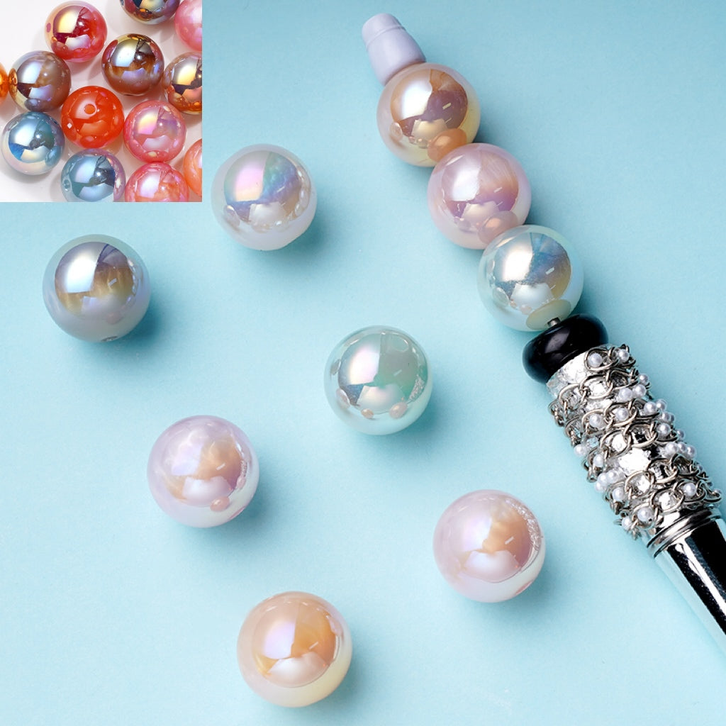 Light Variation Color Change Acrylic Beads, Random Mix, 16MM