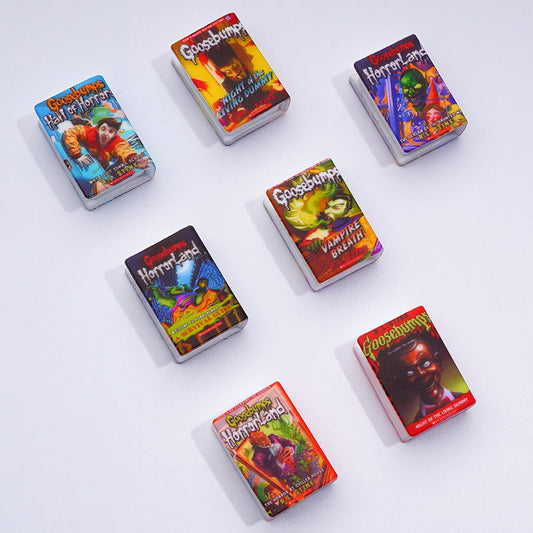 Adorable 3D Adhesive Mould Helloween Series Books Silicone Focal Beads, Random Mix