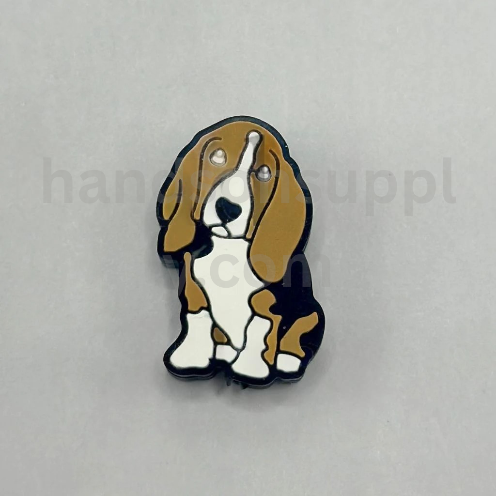 Beagle Puppy Dog Breed Pet Design Silicone Focal Beads
