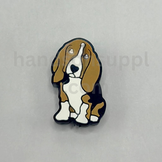 Beagle Puppy Dog Breed Pet Design Silicone Focal Beads