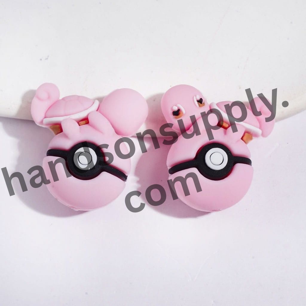 3D Adorable Turtle Character Resting on Magic Ball Silicone Focal Beads, 25*29MM, Multi-Color