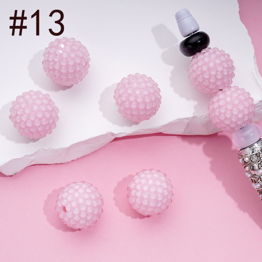 Cute Jelly Color Rhinestones Acrylic Beads, 20MM