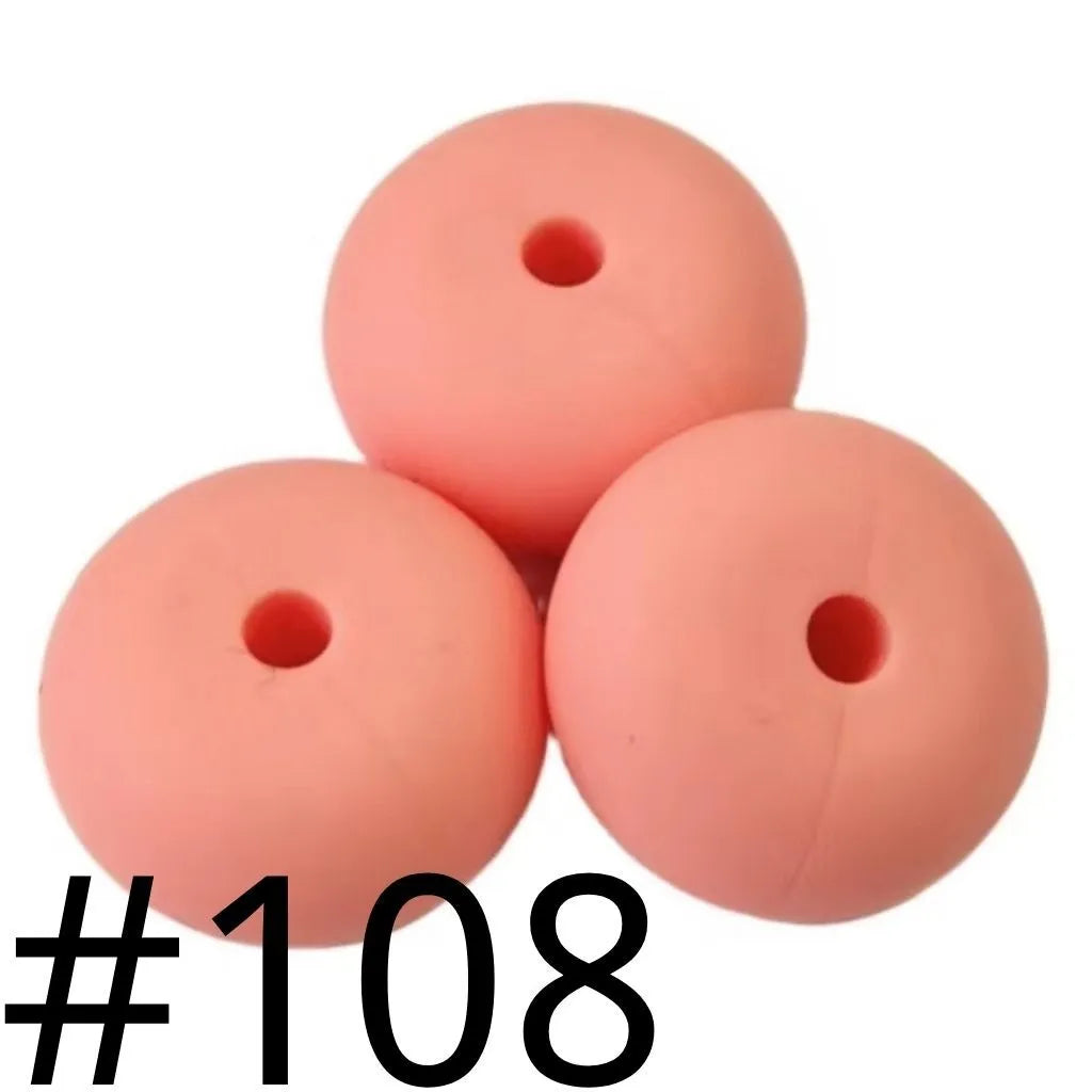 Silicone Wheel Beads  14mm