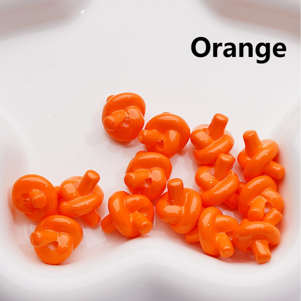 Knot Tie Cute in Solid Color Acrylic Beads Around 15*17MM (Single Color is available for 200pcs Whole bag)