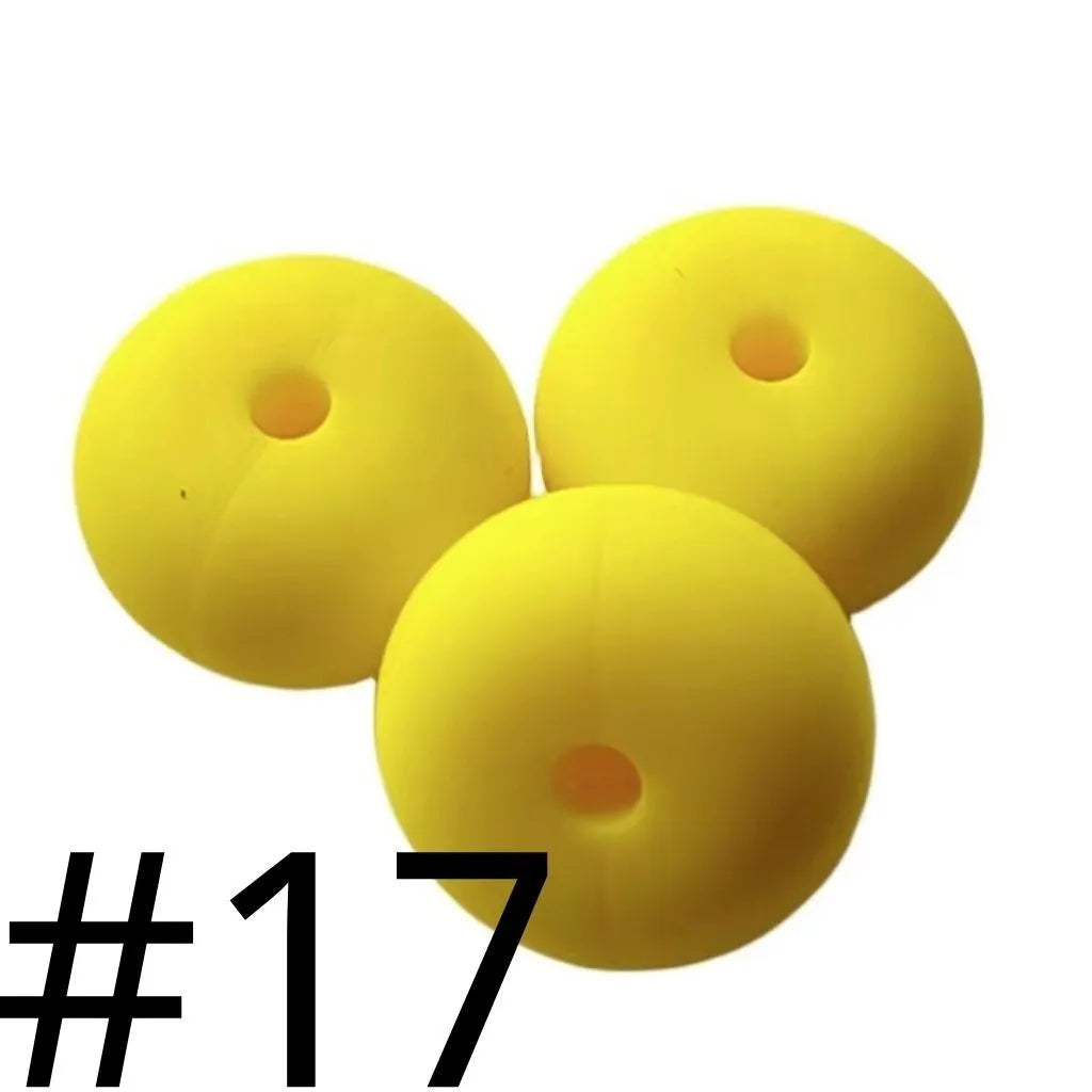 Silicone Wheel Beads  14mm