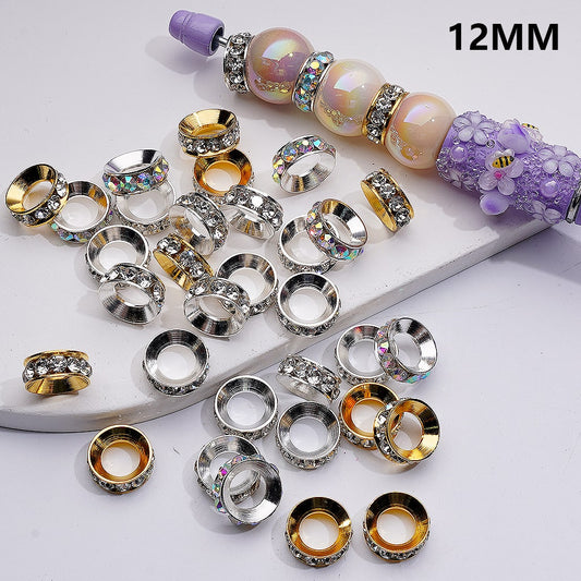 Flowers Irregular Shape Spacer Beads Gold Silver Alloy, 10MM