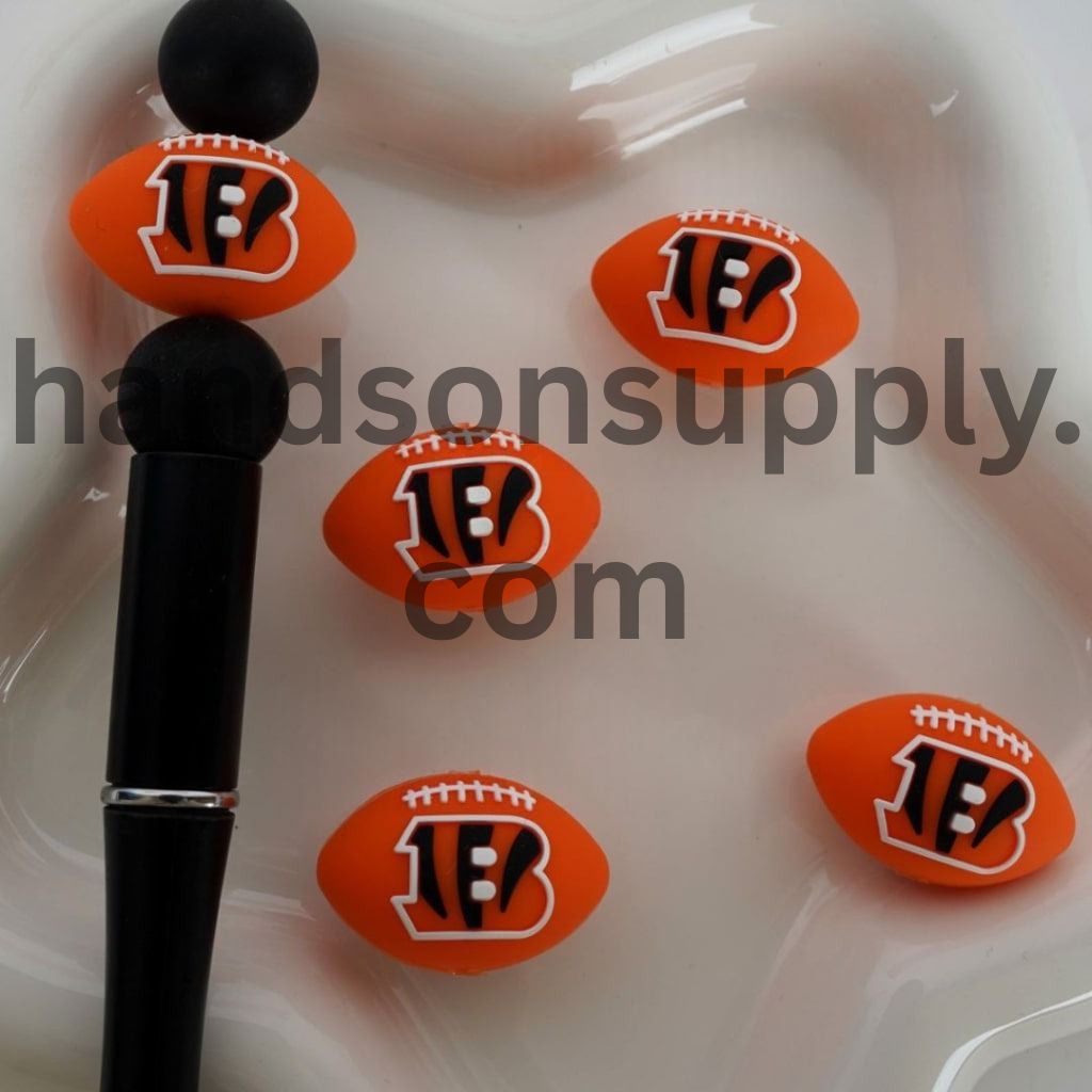 3D USA America Football Teams Silicone Focal Beads