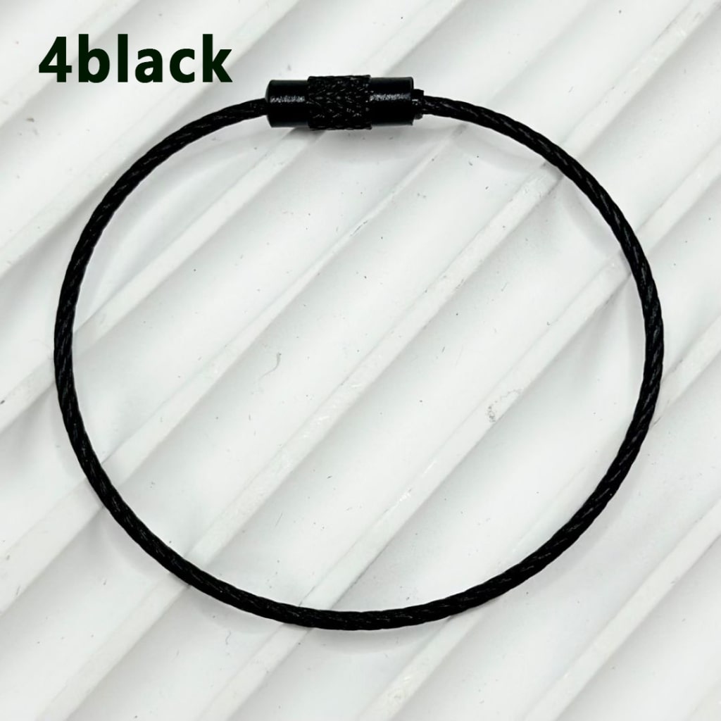 Beadable Metal Keychain Ring Loop in Solid Color, 1.5*150MM