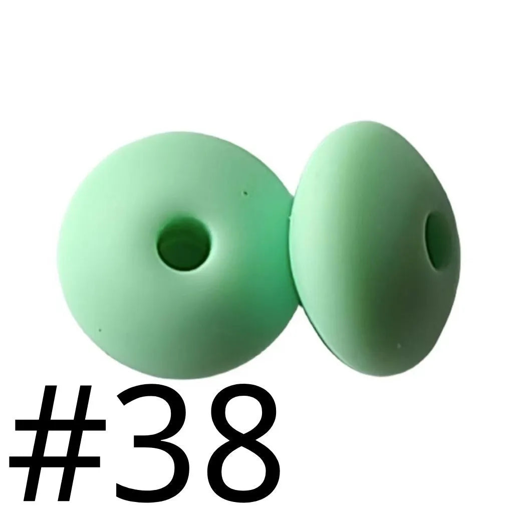 Silicone Lentil Beads Spacers 12mm
