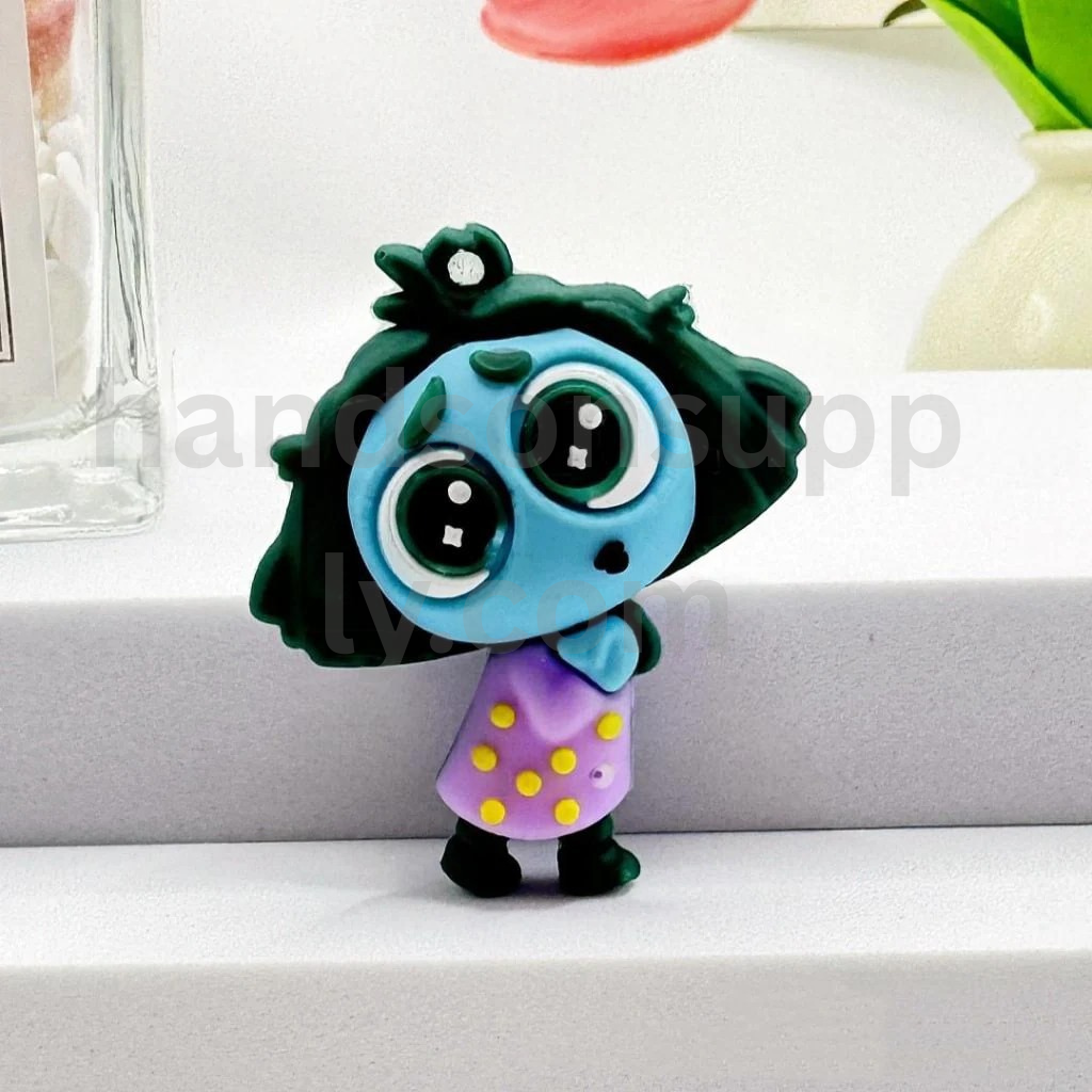 Large 3D Inside Out Character Design for Keychains Rubber Silicone Beads