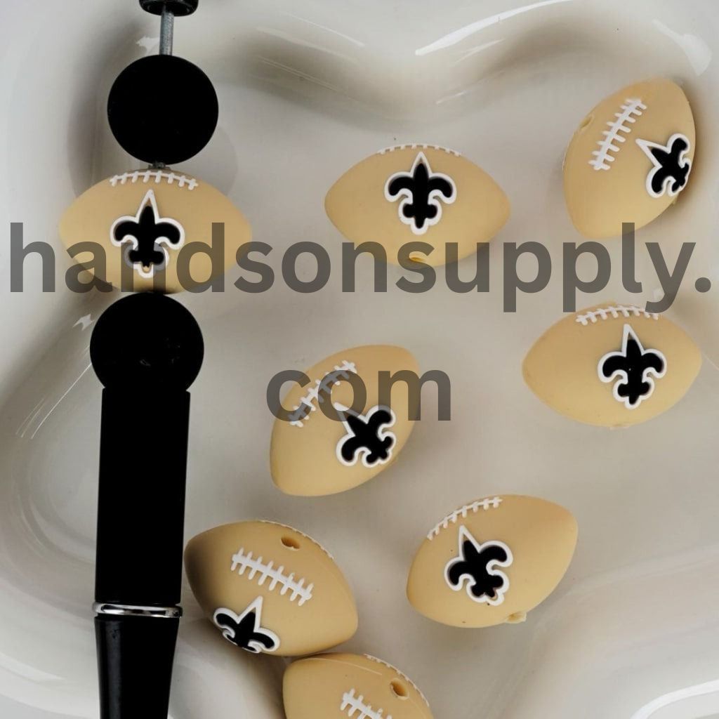 3D USA America Football Teams Silicone Focal Beads