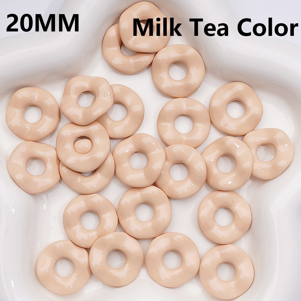 Wave Shape Spacer Acrylic Beads Large Hole Multicolor or Single Shade 20MM