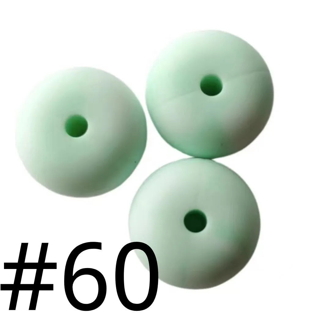Silicone Wheel Beads  14mm