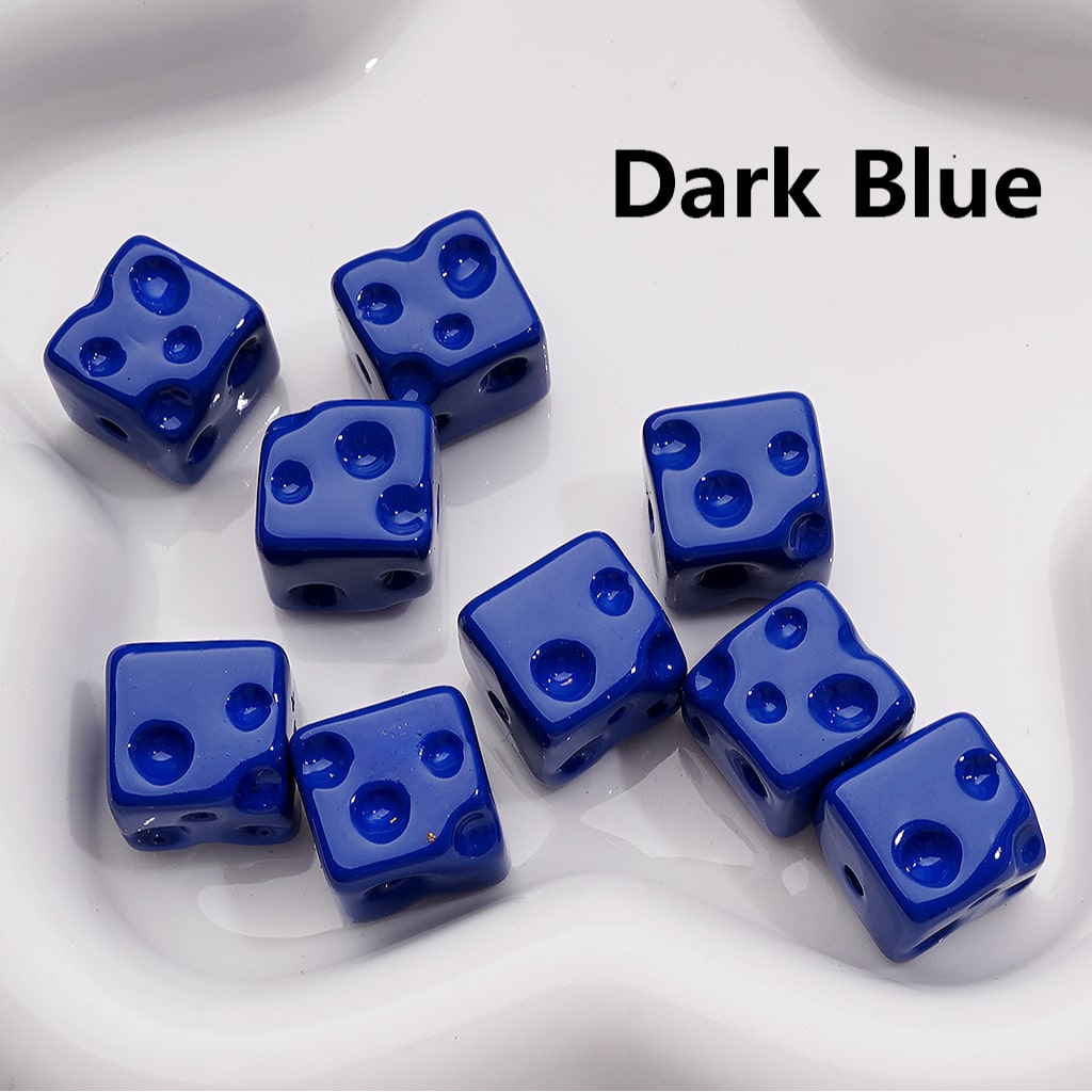 Cheese Cube Square Acrylic Beads Solid Color 14MM (Single Color is available for 200pcs Whole bag)