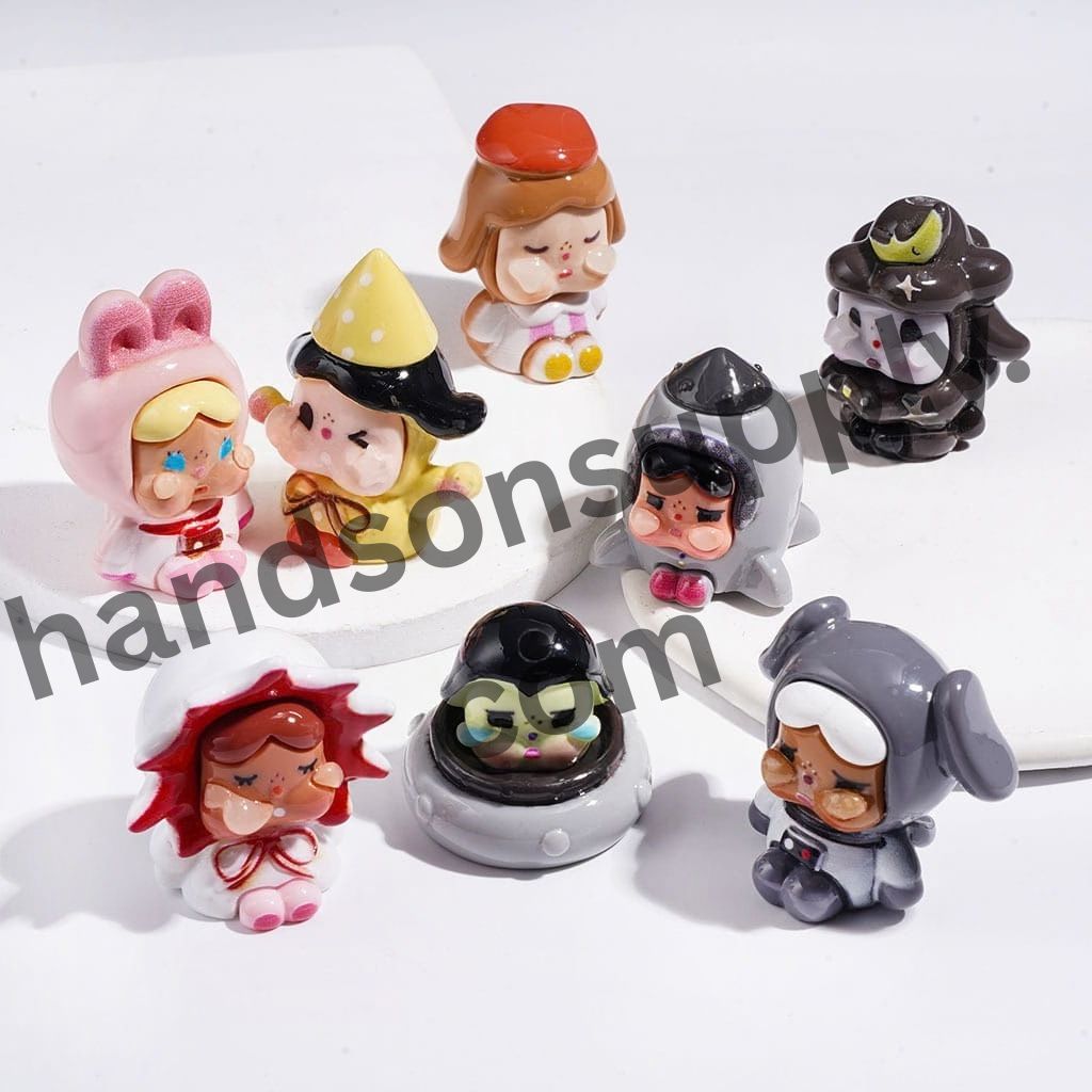 Adorable Fantasy Sad Baby Girl Character in Space Series Acrylic Figurine for Beads or Pen Topper