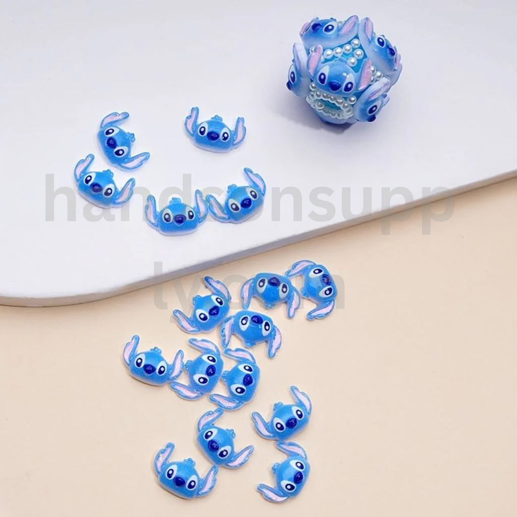 Mini Blue Monster Design for DIY Jewelry Accessories Silicone Beads