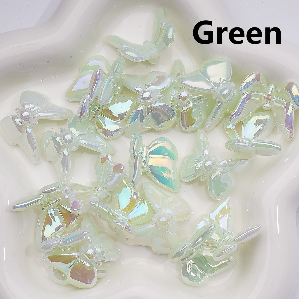 Luminous Butterfly UV Coating Acrylic Bead 21*25MM (Single Color is available for 200pcs Whole bag)