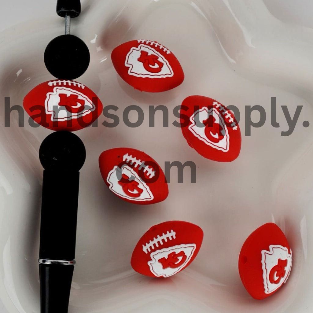 3D USA America Football Teams Silicone Focal Beads