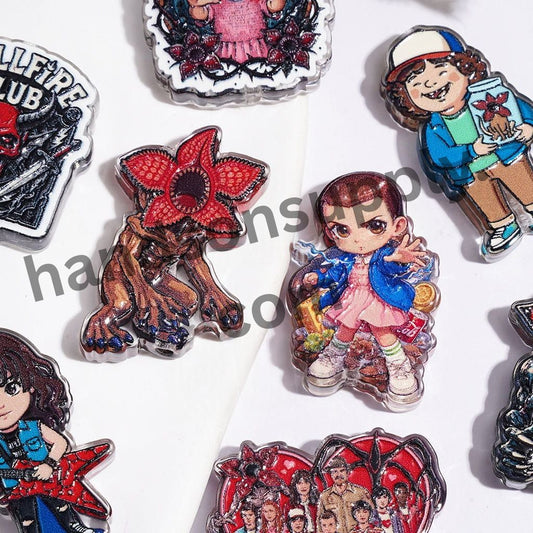 Strange World Character Series in Horror Style Acrylic Beads, Assorted Shapes, Random Mix